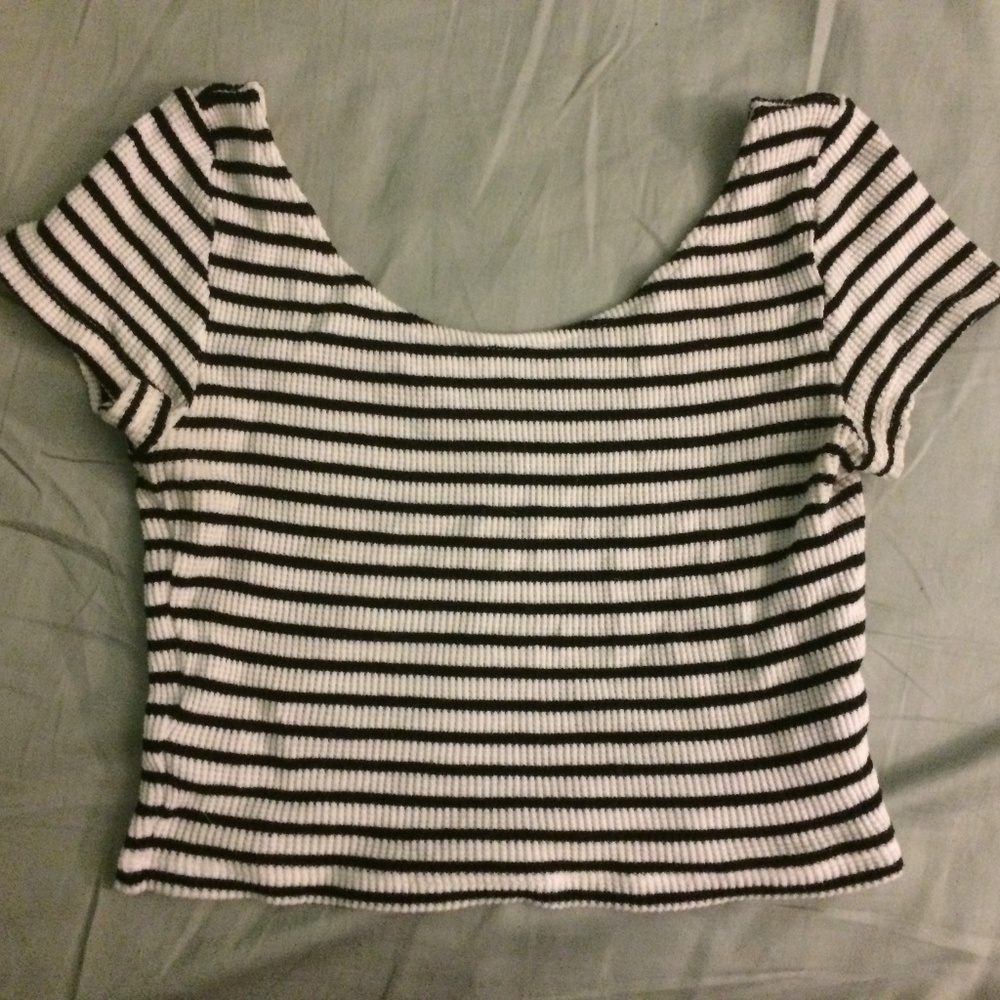 Striped Crop Top, Gently Worn